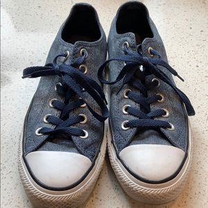 Converse All Star Blue Denim  sneakers! 7.5 W